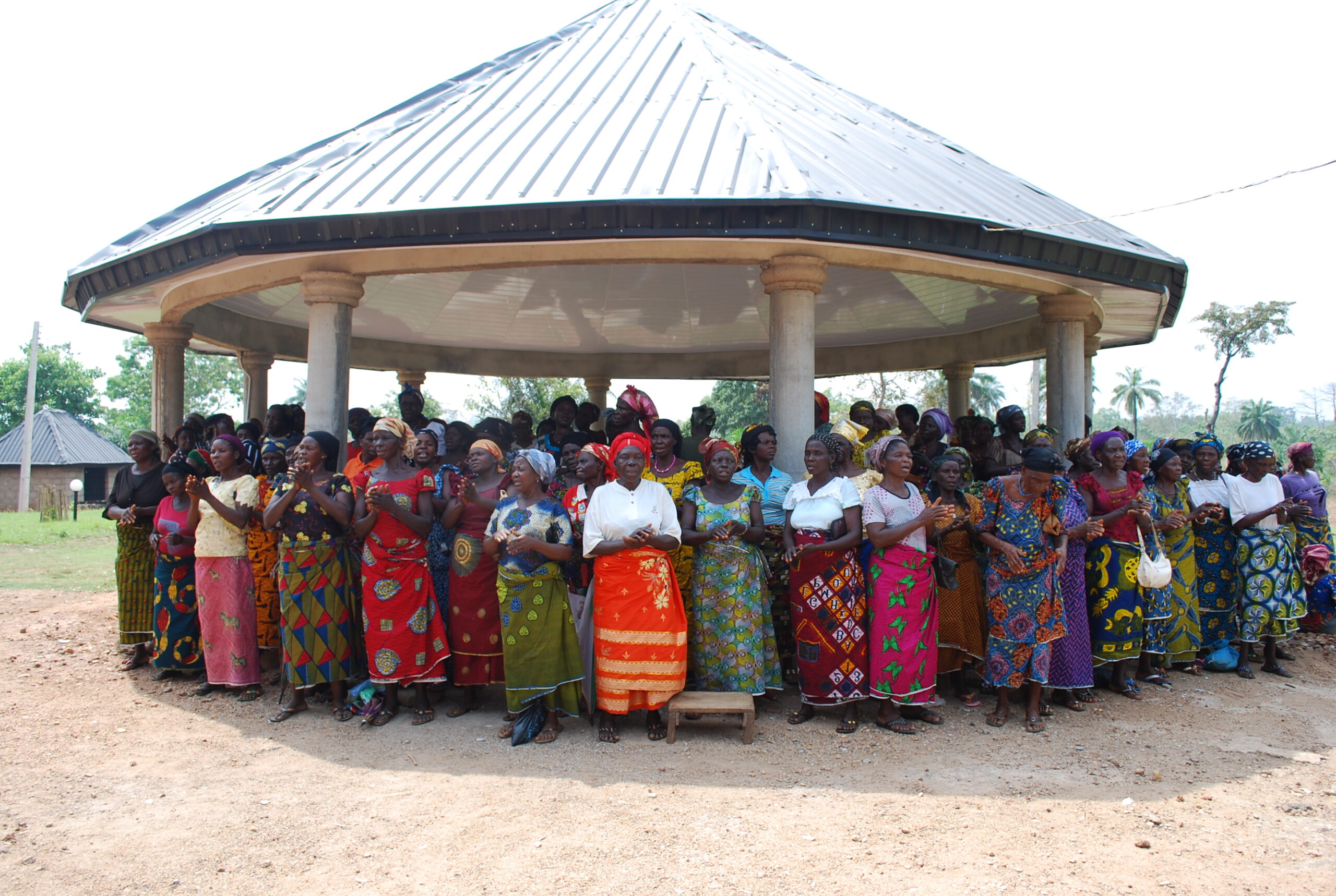 Widows in Utugwang praying for Peter Oti