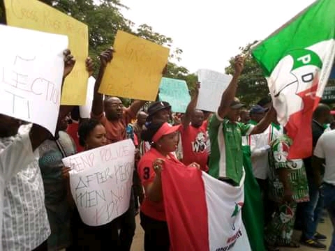 PDP Holds Protest March In Cross River State